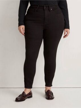 Madewell Black Skinny Jeans Size 22W High Rise Plus Size Stretch Denim